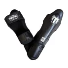 Thai lábszárvédő, Saman, Force, bőr, fekete, XL