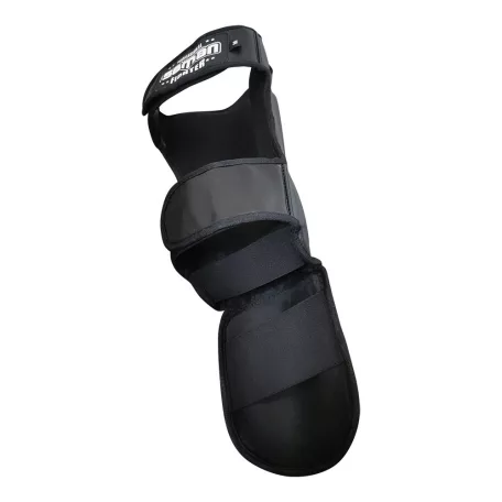 Thai lábszárvédő, Saman, Force, bőr, fekete, XL