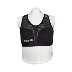 Mellvédő top, Cool Guard, fekete (betét nélkül), S