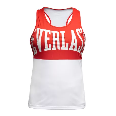 Box trikó, Everlast, Laly Tank, női, Piros-fehér szín, L méret