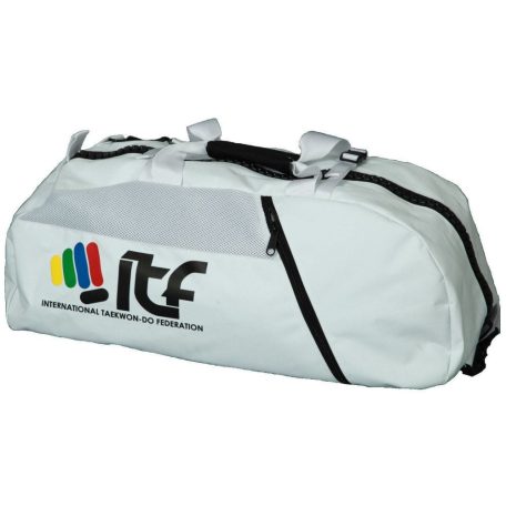 Backpack-Sportsbag-Dufflebag combination “ITF”, white, 55 x 29 x 27 cm méret
