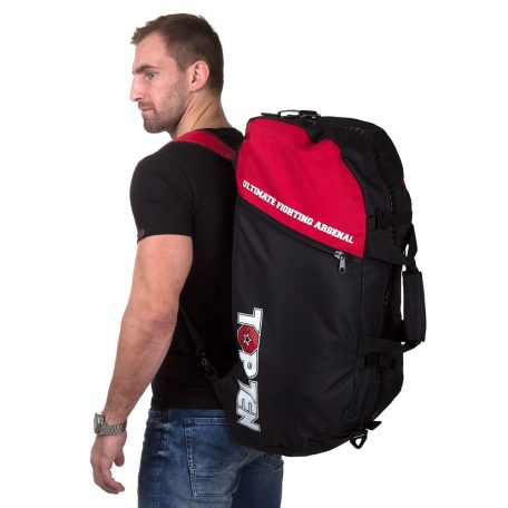 Sportsbag-backpack, Top Ten, UFA, 75x30x35 cm, black-red