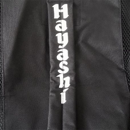 Mesh Bag, Hayashi, Deluxe, black, white/grey