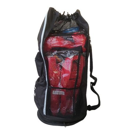 Mesh Bag, Hayashi, Deluxe, black, white/grey