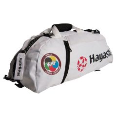   Backpack-Sportsbag-Dufflebag combination “WKF”, white, small, 55 x 29 x 27 cm méret