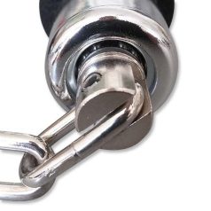 Nunchaku, GYAKORLÓ, szivacs,  láncos, fekete-piros