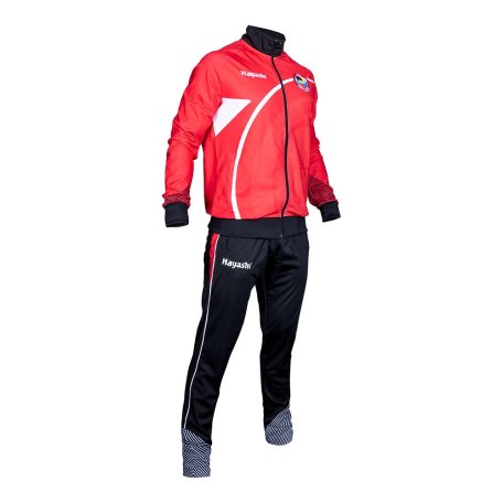 Melegítő szett, Hayashi Yorokobi, fekete-piros, XL méret