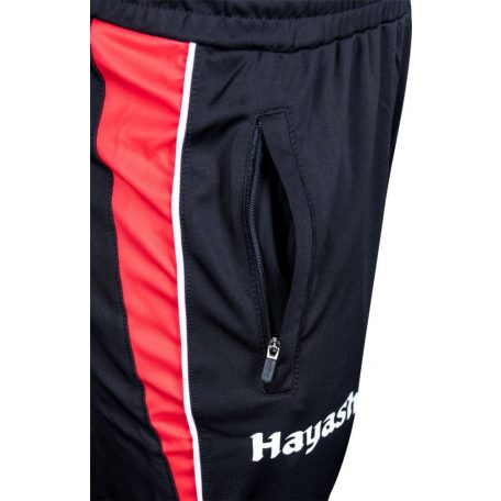 Melegítő szett, Hayashi Yorokobi, fekete-piros, XL méret