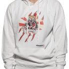 Hoodie, Hayashi, Tiger, white, L méret