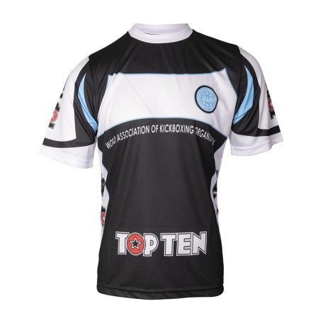 T-shirt, Top Ten, WAKO, black-white, S méret