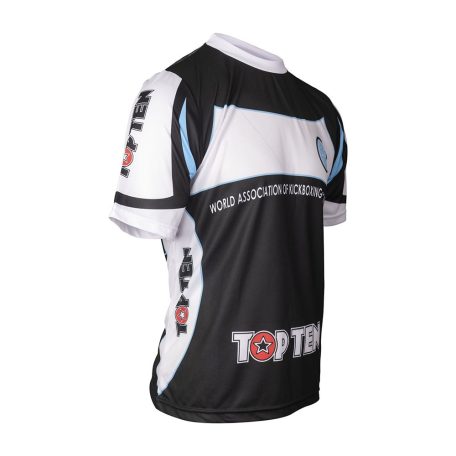 T-shirt, Top Ten, WAKO, black-white, XXL méret