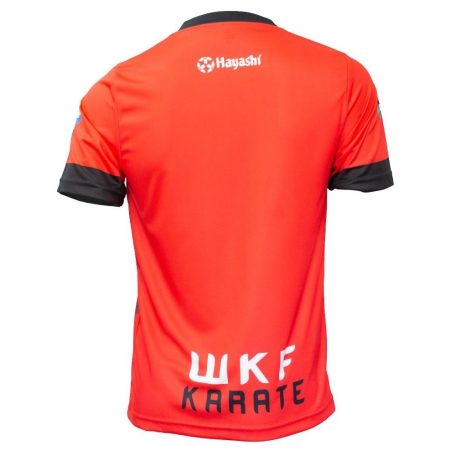 Póló, Hayashi, WKF Karate, piros, M méret