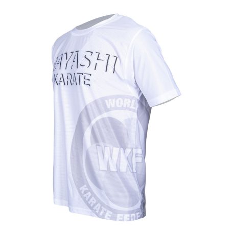 Póló, Hayashi, WKF Shade, fehér, L méret