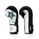 Boxkesztyű, Fairtex, FXB, bőr, fekete/fehér, 10 oz