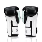 Boxkesztyű, Fairtex, FXB, bőr, fekete/fehér, 10 oz