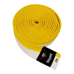 Öv Saman, pamut, dupla, fehér/citrom, 260 méret