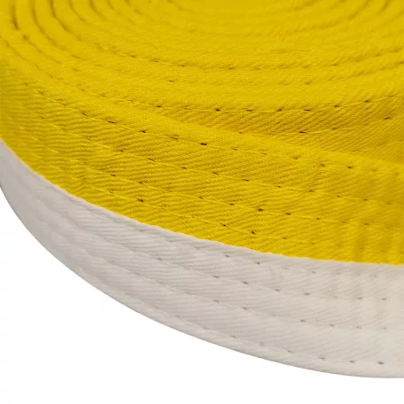 Öv Saman, pamut, dupla, fehér/citrom, 260 méret