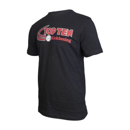 Póló, Top Ten, WAKO Elastic Kickboxing, fekete