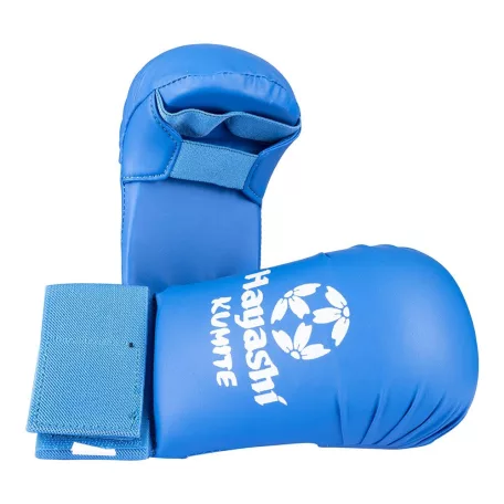 Karate mitts, Hayashi, Kumite, blue