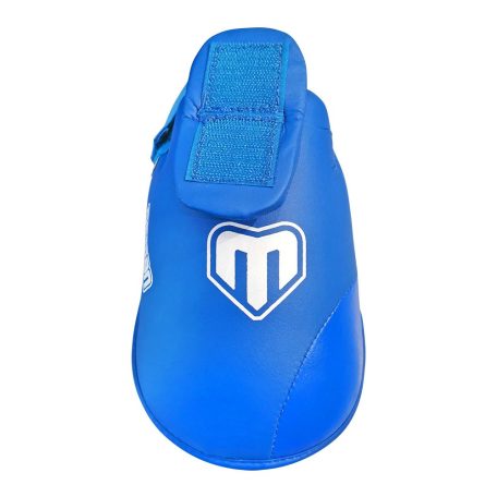 Karate Lábszárvédő lábfejes, Saman, kék