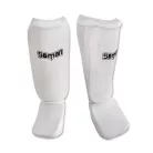 Shin and instep pad, Saman, elastic, white