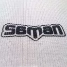 Shin and instep pad, Saman, elastic, white