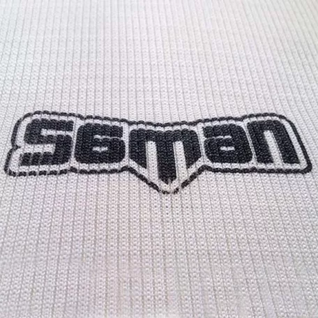 Shin and instep pad, Saman, elastic, white