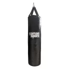 Boxzsák, Samansport Slim, műbőr, fekete, hevederrel