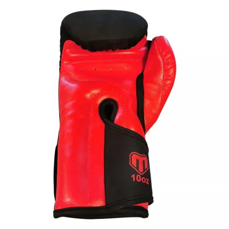 Boxing gloves, Saman, STG, artificial leather, Black-red