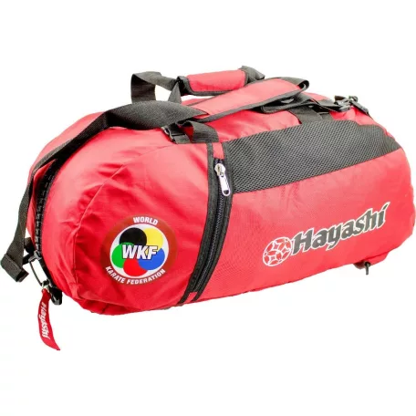 Backpack-Sportsbag-Dufflebag combination WKF, red, small