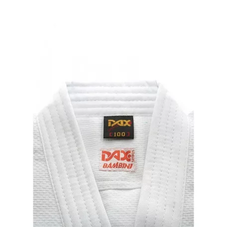 Judo ruha, DAX, Bambini, 390g, fehér, 130 cm méret