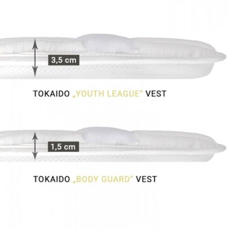 Chest guard, Tokaido, WKF, for kids, white, XL méret