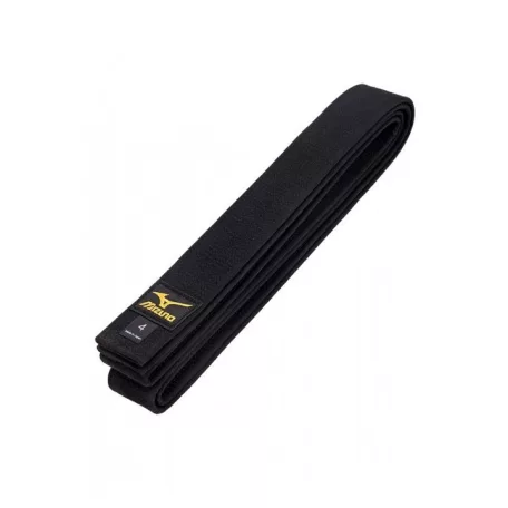 Judo belt, Mizuno, cotton, black, made in Japan, IJF, 275 (4,0) méret
