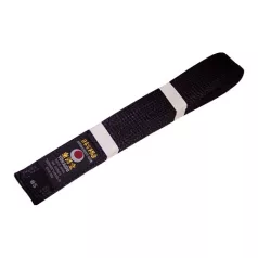   Karate belt, Tokaido, artifical silk, black, Japan design, 315 (6) méret