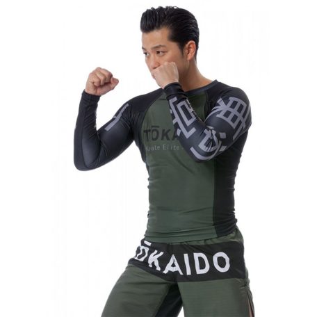 Rashguard, Tokaido Athletic Elite Training, black-green, M méret