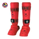 Shinpad with removable instep pad, Tokaido, WKF, blue, Piros szín, M méret