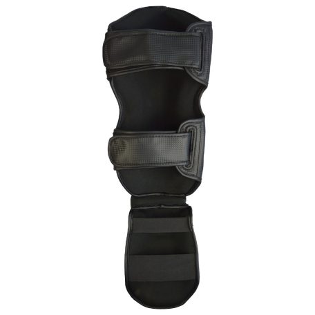 Thai box lábfejes lábszárvédő, Phoenix, Fight II, műbőr, fekete-fehér, M