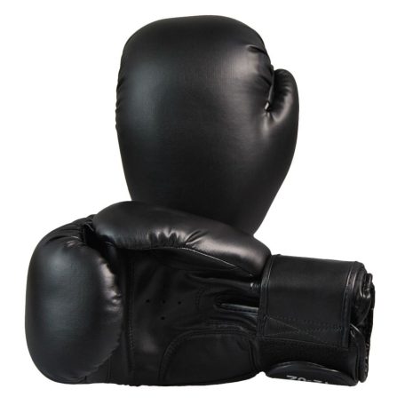 Boxkesztyű, Phoenix, bőr, fekete, Fekete, 10 oz