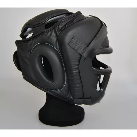 Fejvédő rácsos, Phoenix, bőr, fekete, M