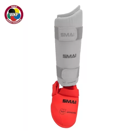 Lábfejvédő, SMAI, WKF Karate, műbőr, Kék, S