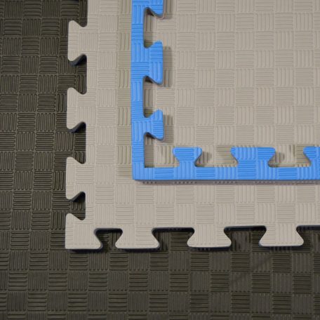 Tatami szőnyeg, 1m*1m*2cm, Phoenix, kék-szürke