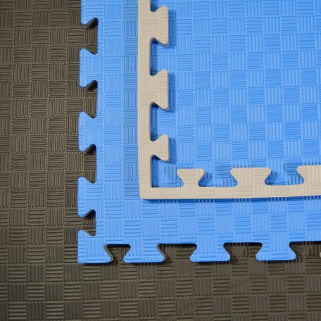 Tatami szőnyeg, 1m*1m*2cm, Phoenix, kék-szürke