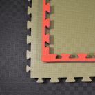 Judo Tatami, 1m*1m*4cm, Phoenix, zöld-piros