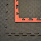 Karate Tatami, 1m*1m*2cm, Professional Double, black-red